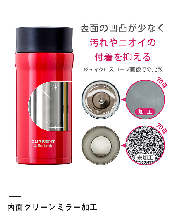 アトラス CURRENT コーヒーマグボトル 350ml【在庫限り商品】（ACN-352）内面クリーンミラー加工