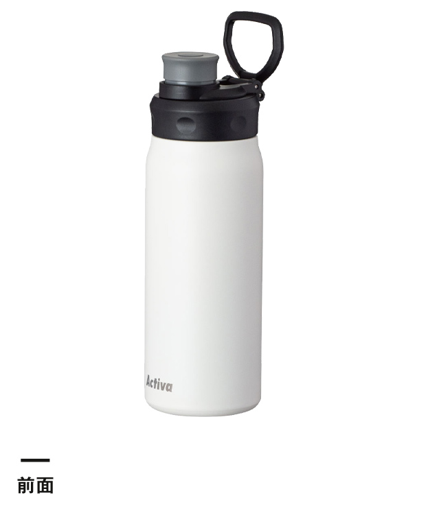 アトラス Activa ハンドル付きダイレクトボトル 600mL（ADHB-600）前面