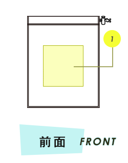 トートバッグ前面プリント範囲