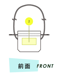 トートバック前面プリント範囲