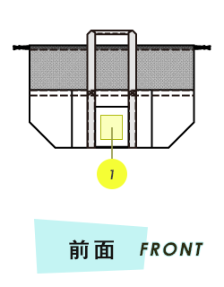 トートバック前面プリント範囲