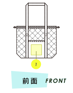 トートバッグ前面プリント範囲