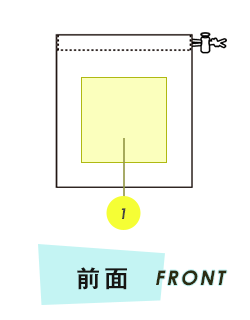 巾着前面プリント範囲