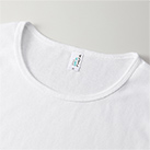 6.2オンス CVC フライス Tシャツ（5494-04）襟元