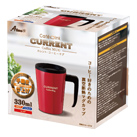 アトラス CURRENT フタ付きコーヒーマグカップ 330ml（ASM-330）個装パッケージ